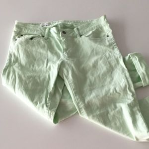 Mint green Gap jeans